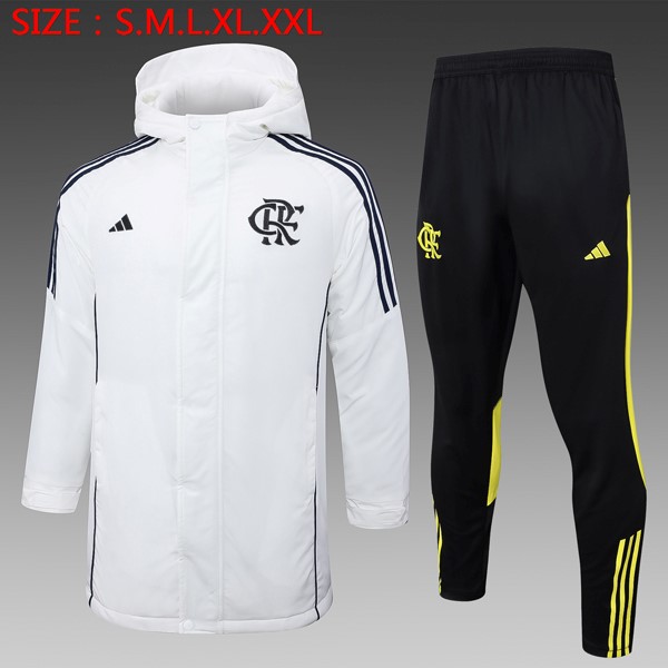 Abrigo Flamengo Conjunto Completo 2024/25 Blanco 2